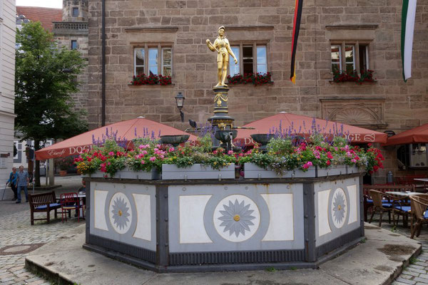 Marktbrunnen in Ansbach.