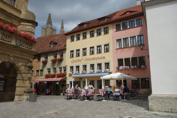 Mittag gab es für mich im Gasthof am Marktplatz.