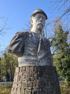 Die Büste von Otto Bismarck Wansee