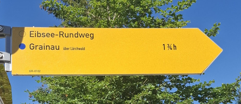 Schild Eibsee Rundweg