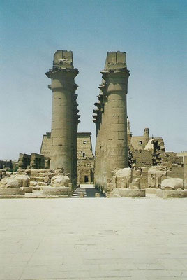 Karnak-Tempel Luxor Säulenhalle Reisebericht 2004