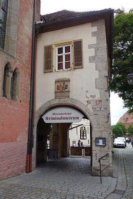 Für Sonntag ist ein Besuch im mitteralterlichen Kriminalmuseum geplant.