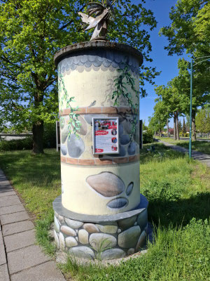 Gestaltete Litfaßsäule Priort 