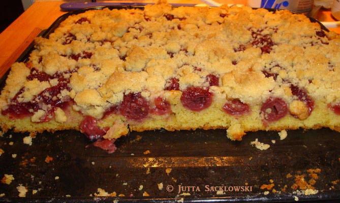 Kirschstreuselkuchen (Backpulver)