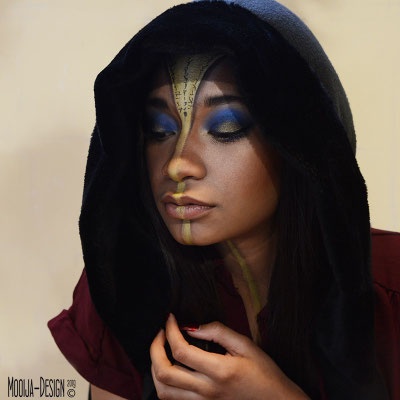 Model J'nice in samenwerking met Esther Smallegoor visagie en Ilse voor Mooija-Design