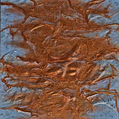 Goudsporen (mixed media)