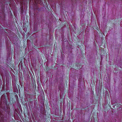 Sporenvelden (mixed media)