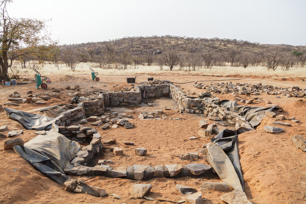 Sanierung der Wildtier-Wasserstelle im Kunenegebiet in Namibia 2017, ©Foto: Eva Bauer