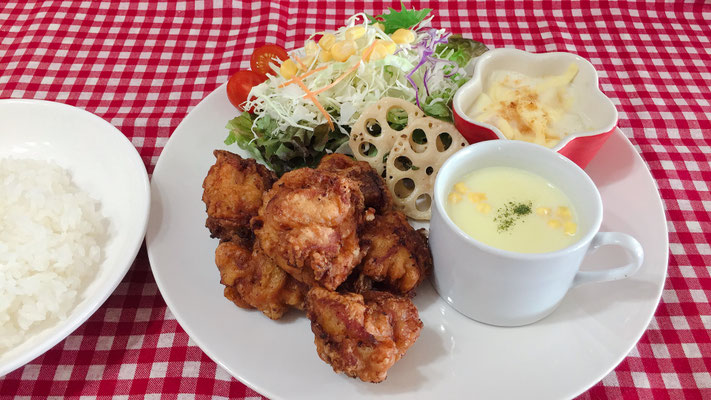 からあげセット　￥1,100