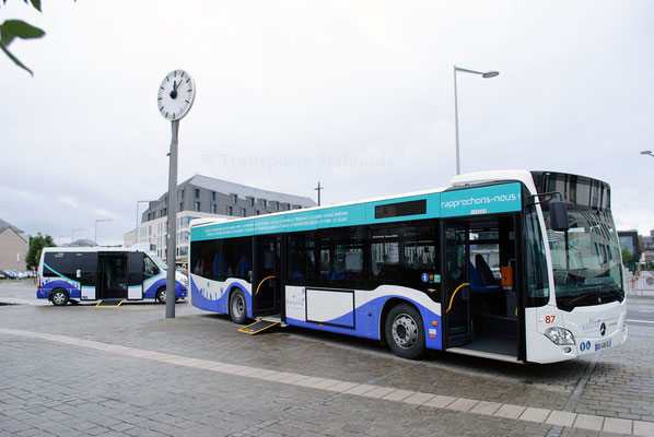 Mercedes Citaro 2 N, exposition des nouveaux matériels, Gares