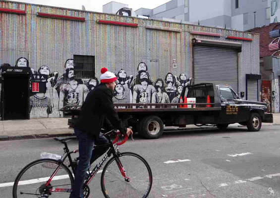 Cycliste - Avenue Wythe - New-York (Etats-Unis) 2016