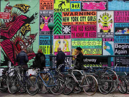 Métro - vélos - New-York (Etats-Unis) 2016