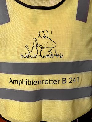 Kinderwarnwesten wurden von Christoph Junge gesponsert und Uwe Bärecke hat sie gestaltet - DANKE