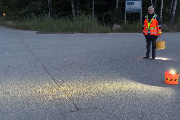 Eine zweite Kirrung am Eingang vom Kieswerk