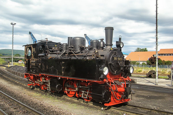 Harzer Schmalspurbahnen - im Bahnhof Wernigerode - Malletlokomotive - Bild 014 - Foto: Christian Braun