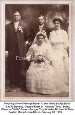 Bauer, George & David, Wilhelmina (Minnie ) -  February 28, 1909 - St. Paul's Presbyterian Church, Elmont