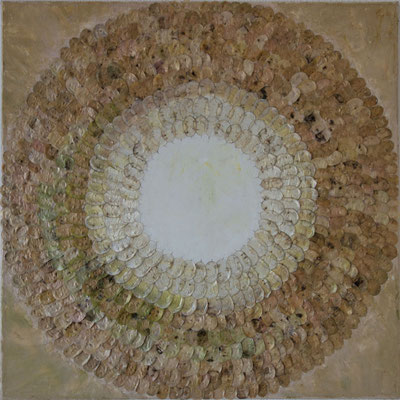 Silberblatt - The Inner Circle - 80 x 80 cm - nicht mehr im Bestand