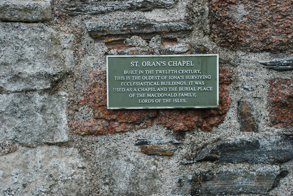 Schottland, Insel Iona, St. Orans Chappel