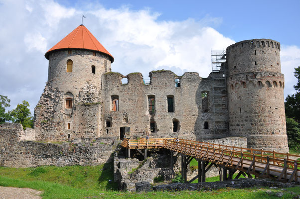 Lettland, Cesis, Burg