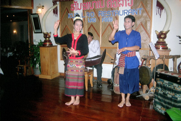 Laos, Vientiane, Folklore Abend