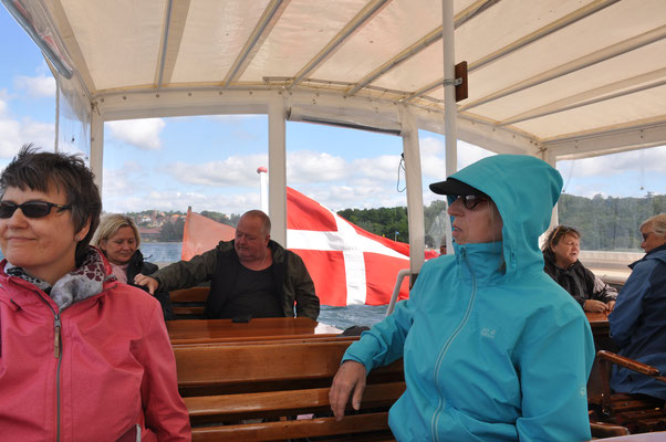 Dänemark, Bootsfahrt der MS Helge nach Waldemars Schloss