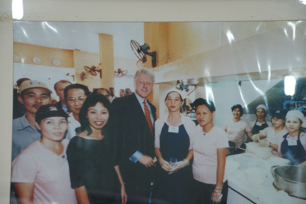 Vietnam, Ho Chi Minh City, In diesem Restaurant war Bill Clinton