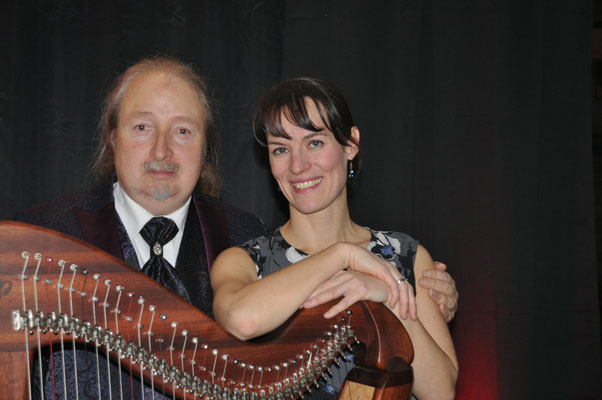 KuBe Konzert "Sphärenklänge" am 14. Januar 2017 im Cafe de Paris in Saarbrücken. Michael Britz​ und Almut Panfilenko​.