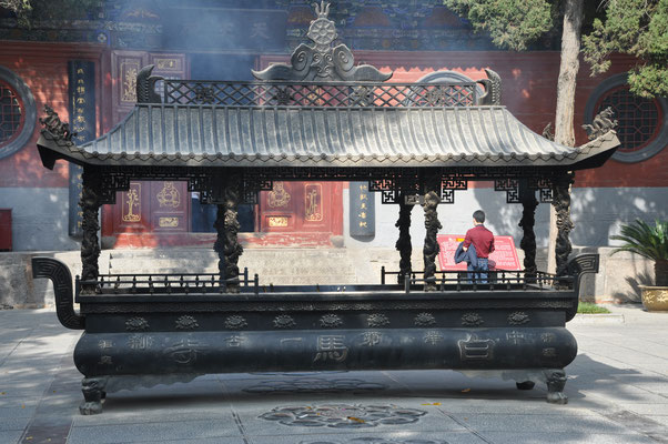 China, Luoyang, Tempel des weißen Pferdes, erster buddhistischer Tempel Chinas