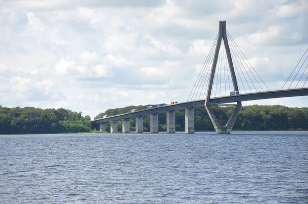 Dänemark, Brücke Faro auf dem Weg zur Insel Mon