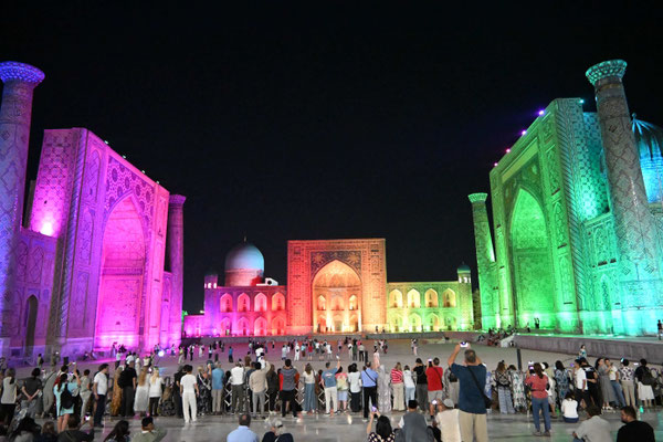 Usbekistan, Sarmakand bei Nacht