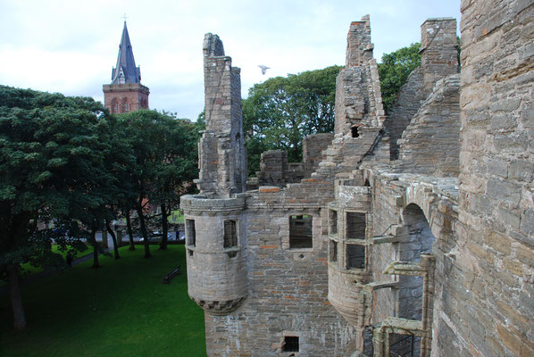 Schottland, Orkney Insel, Ruinen des Earls Palace