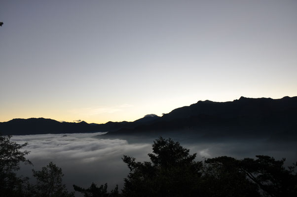 Taiwan, Sonnenaufgang am Mount Zhu