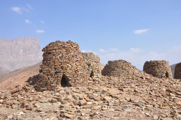 Oman, Wadi Al Ain, Bienenkorbgräber aus der Hafitperiode