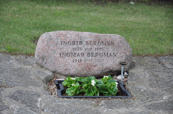 Schweden, Insel Farö, Grab von Ingmar Bermann