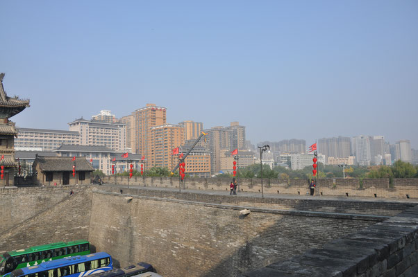 China, Xi'an, Stadtmauer
