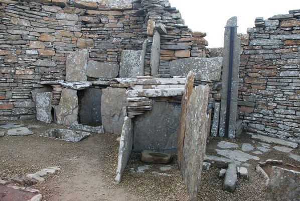 Schottland, Orkney Insel, Broch of Gurness (Wohnturmanlage der Picten)