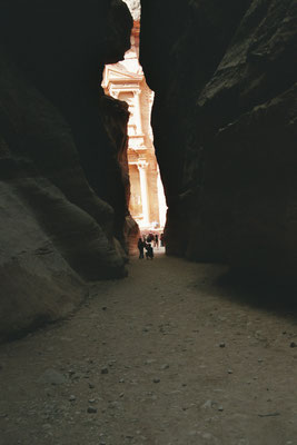 Jordanien, In der Schlucht auf dem Weg nach Petra