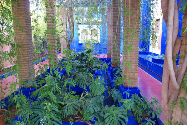 Marokko, Marrakesch, Besuch der Majorelle Gärten