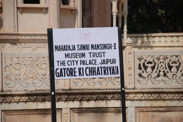 Indien, Jaipur, Gaitor, Verbrennungsplatz der Maharadschas von Jaipur