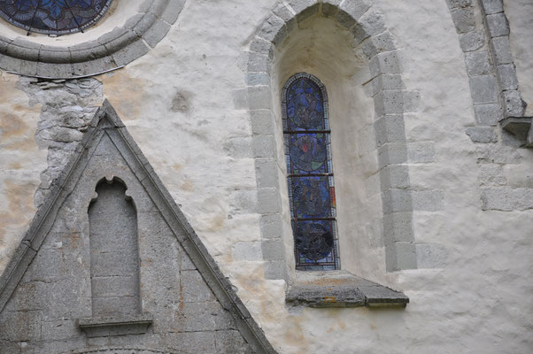 Estland, Insel Saarema, Steinkirche von Valjala