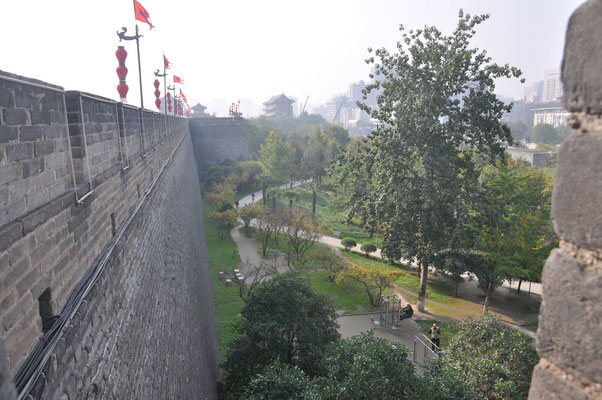 China, Xi'an, Stadtmauer