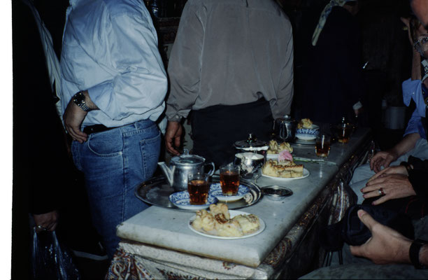 Iran, Isfahan, Besuch einer Teestube