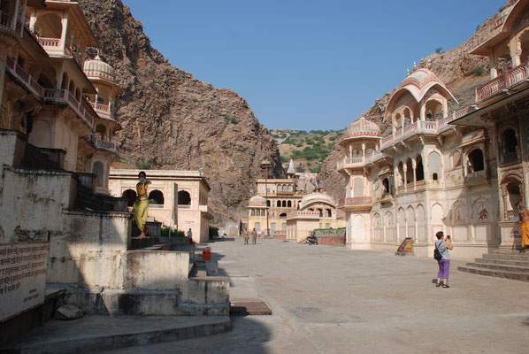 Indien, Jaipur, Galta, heiliger Platz der Hindus
