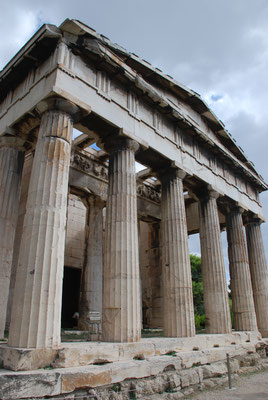 Griechenland: Athen: Agora (Marktplatz) mit Hephaistos Tempel (besterhaltendster Tempel Griechenlands)