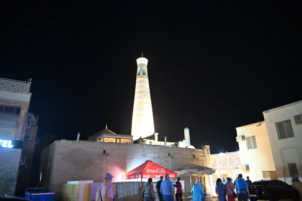 Usbekistan, Oase Chiwa bei Nacht