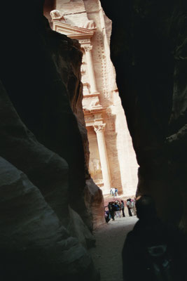 Jordanien, In der Schlucht auf dem Weg nach Petra