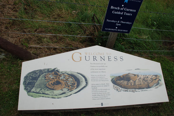 Schottland, Orkney Insel, Broch of Gurness (Wohnturmanlage der Picten)