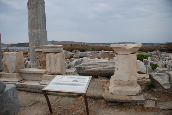 Griechenland: Insel Delos, Archäologische Ausgrabungen