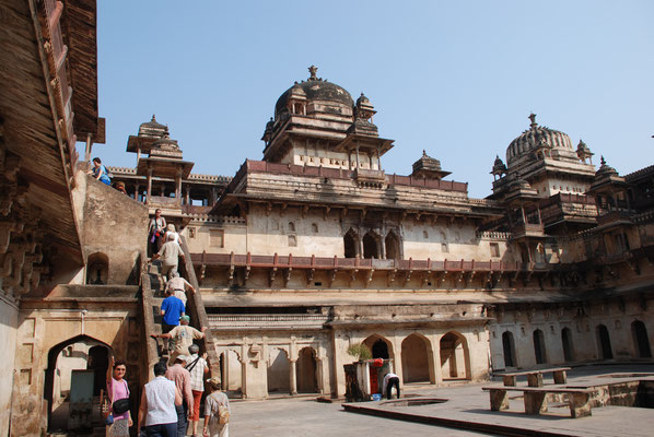 Indien, Orchha, Palast des Maharadscha Bis Sigh Deo, Jahangir Mahal