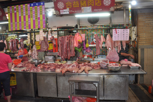 Taiwan, Taipeh, Dihua Straße mit dem taoistischen Xia Hhai Cheng Tempel